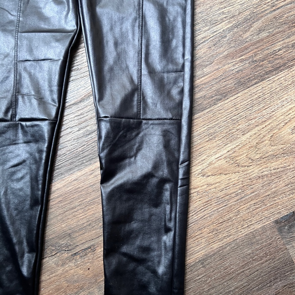 Black Pleather Pants - image 4